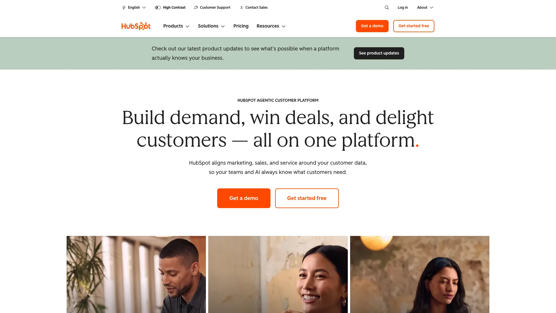 HubSpot customer platform connecting marketing work with CRM and campaign context